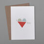 'I Love You' Single Heart Card, thumbnail 4 of 5