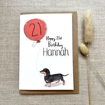 Personalised Bull Mastiff Dog Birthday Card, 4 of 6