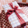 Pastel Gingham Wrapping Paper For Birthdays, Weddings, Anniversaries, Baby Showers And Christmas, thumbnail 8 of 8
