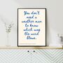 A4 Song Lyrics Print, Bob Dylan, You Don't Need A Weather Man To Know Which Way The Wind Blows, thumbnail 2 of 5