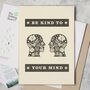 'Be Kind To Your Mind' Graphic Print, thumbnail 2 of 4