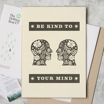 'Be Kind To Your Mind' Graphic Print, 2 of 4