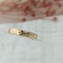 9ct Gold Personalised Botanical Ring, thumbnail 1 of 8