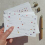 Pressed Wildflowers Ready To Write Invitations, thumbnail 7 of 8