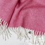 Bright Pink Blanket Scarf / Wrap / Pashmina Shawl, thumbnail 3 of 3