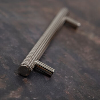 Solid Brass Nickel Hammered Cabinet Pull Handles, 2 of 12