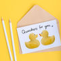 Rubber Ducks Funny Valentine Or Anniversary Card, thumbnail 1 of 3