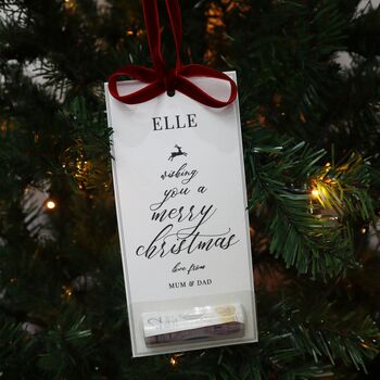 Personalised Christmas Holiday Money Gift Holder Luxury Gift For Him Her, 5 of 8