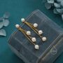Sterling Silver Natural Freshwater Pearl Drop Dangle Earrings, thumbnail 3 of 12