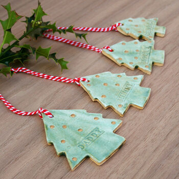 Set Of Personalised Christmas Tree Decorations, 3 of 10