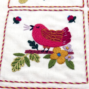 Twelve Days Of Christmas Festive Embroidery Kit, 9 of 12