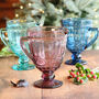 Luxury Coloured Glass Serving Pitcher Jug, thumbnail 1 of 7