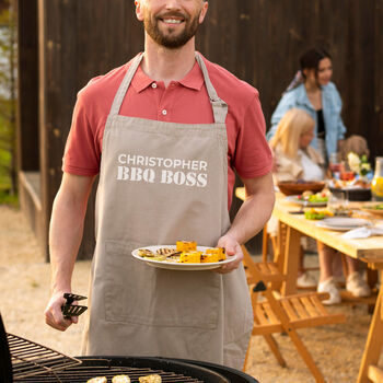 Personalised BBQ Boss Apron, 4 of 8