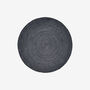 Nordal Round Black Jute Rug, thumbnail 2 of 2