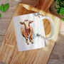 Personalised Name Painted Cow Office Gift Mug, thumbnail 1 of 4