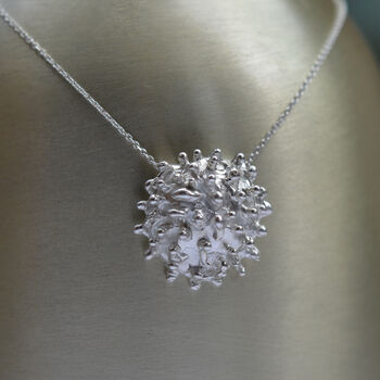 One Of A Kind Coral Reef Inspired Sterling Silver Necklace, 8 of 10