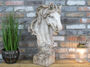Large 67cm Grey Stone Horse Head Bust Ornament, thumbnail 1 of 4