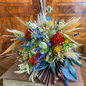 Preserved Lavender Banksia Eucalyptus Natural Bouquet, 10 of 12