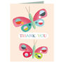 Mini Butterfly Thank You Card, thumbnail 2 of 3