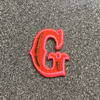 Letter G Alphabet Iron On Patch, 2 of 4