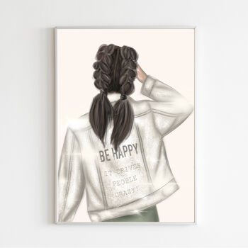 Be Happy, It Drives People Crazy Fashion Print, 2 of 3
