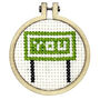 I'd Be Lost Without You Mini Matchbox Cross Stitch Kit, thumbnail 3 of 3
