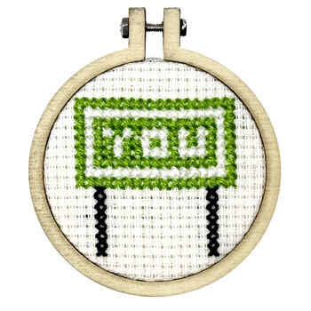 I'd Be Lost Without You Mini Matchbox Cross Stitch Kit, 3 of 3