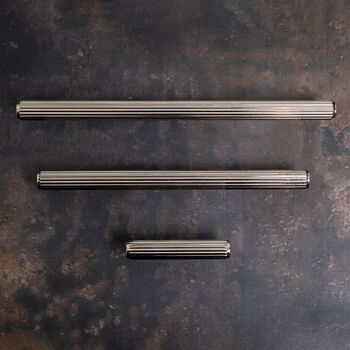 Solid Brass Straight Knurled Pull Handles, 2 of 12