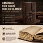 Handcrafted Vintage Leather Notebook With Lock For Writing, thumbnail 6 of 9