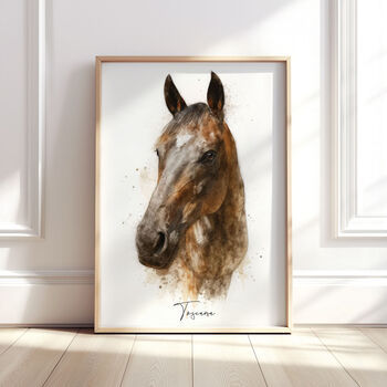 Personalised Watercolour Pet Illustration Portrait, 4 of 12
