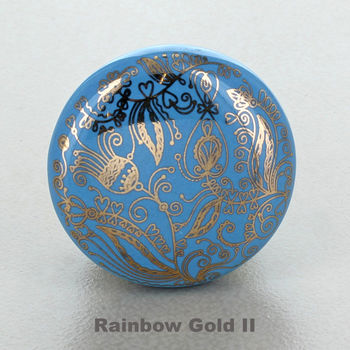 Rainbow Gold Ceramic Door Knobs Cupboard Door Handles, 4 of 9