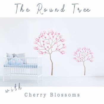 Round Tree With Cherry Blossom Stencil Pack, 5 of 12