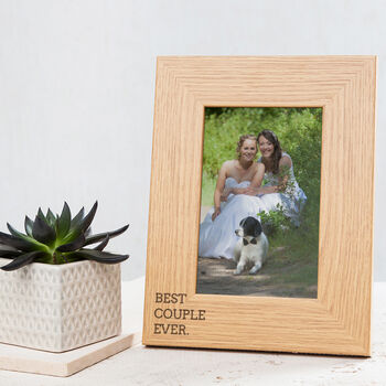 'Best Couple Ever' Engraved Photo Frame, 7 of 7