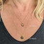 The Triangle Labradorite Necklace, Gold Plated, thumbnail 6 of 7