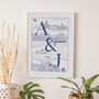Personalised Couple's Initials Illustrated Travel Print, thumbnail 1 of 10
