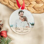 Personalised First Christmas Engaged Photo Bauble, thumbnail 1 of 5