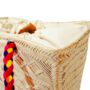 Seranna Natural Patterned Handwoven Basket Bag, thumbnail 5 of 7