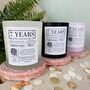 Personalised 7th Wool Anniversary Meaning Candle, thumbnail 1 of 11