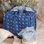 Fabric Gift Wrap Reusable Furoshiki Indigo And Sky, thumbnail 1 of 7