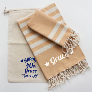 Personalised Towel Set, Sustainable Gift, 5 of 11