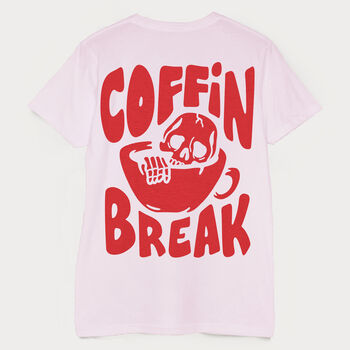 Coffin Break Women's Halloween T Shirt, 2 of 2