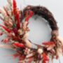 Autumn Small Dried Flower Wreath, thumbnail 7 of 7