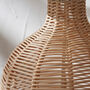 Natural Wicker Table Lamp With Shade, thumbnail 10 of 11