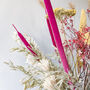 Pink And Yellow Dried Flower Bouquet With Protea, thumbnail 3 of 5