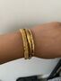 Monaco D’or Gold Curve Bangle Bracelet, thumbnail 1 of 3