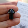 Obsidian Mushroom – Protective And Grounding Crystal, thumbnail 1 of 5
