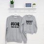 'Made Me Do It' Father And Child Sweatshirt Set, thumbnail 1 of 3