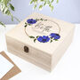 Personalised Floral Bridesmaid Large Keepsake Box, thumbnail 2 of 12