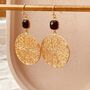 Gold Plated Mandala Earrings, thumbnail 5 of 7