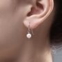 Sterling Silver Irregular Shaped Round Pearl Earrings, thumbnail 2 of 12